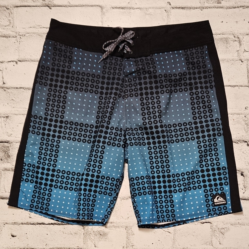 Quiksilver Blue Board Shorts Mens 36 Surf Swim Beach Summer